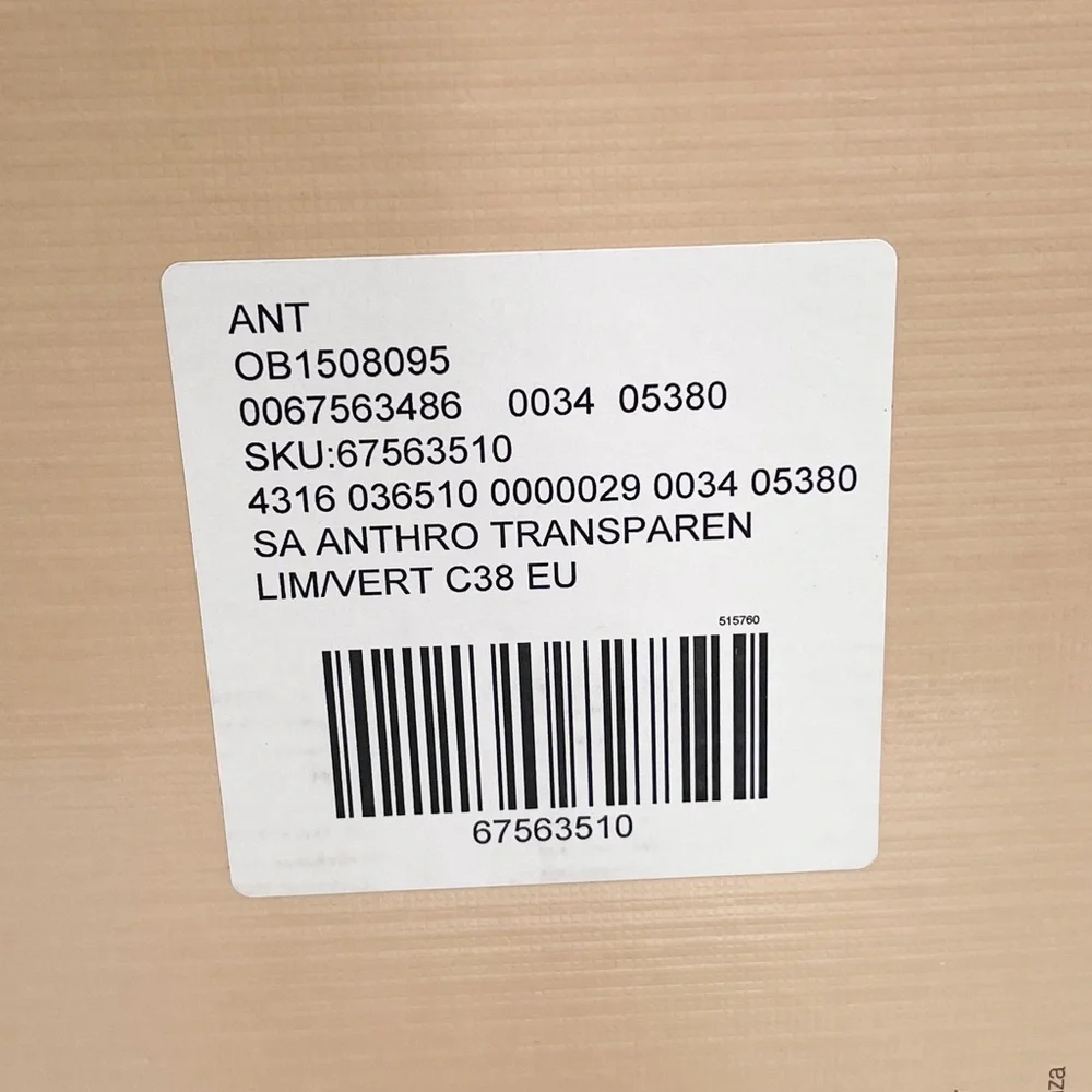 NEW Anthropologie Vicenza Transparent Zebra Sandal Tie Up Thong Sandals in Lime